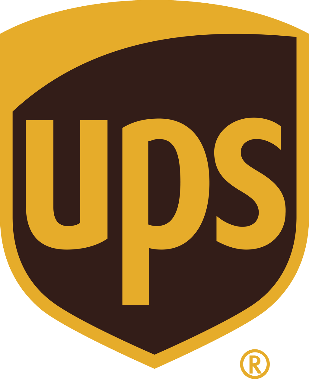 UPS logotype, transparent .png, medium, large