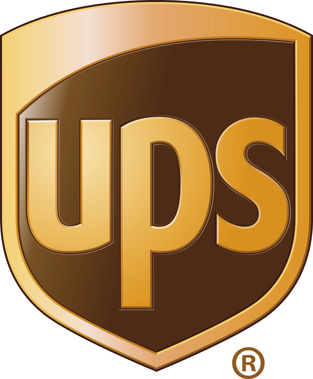 UPS United Parcel Service - logotype, transparent .png, medium, large