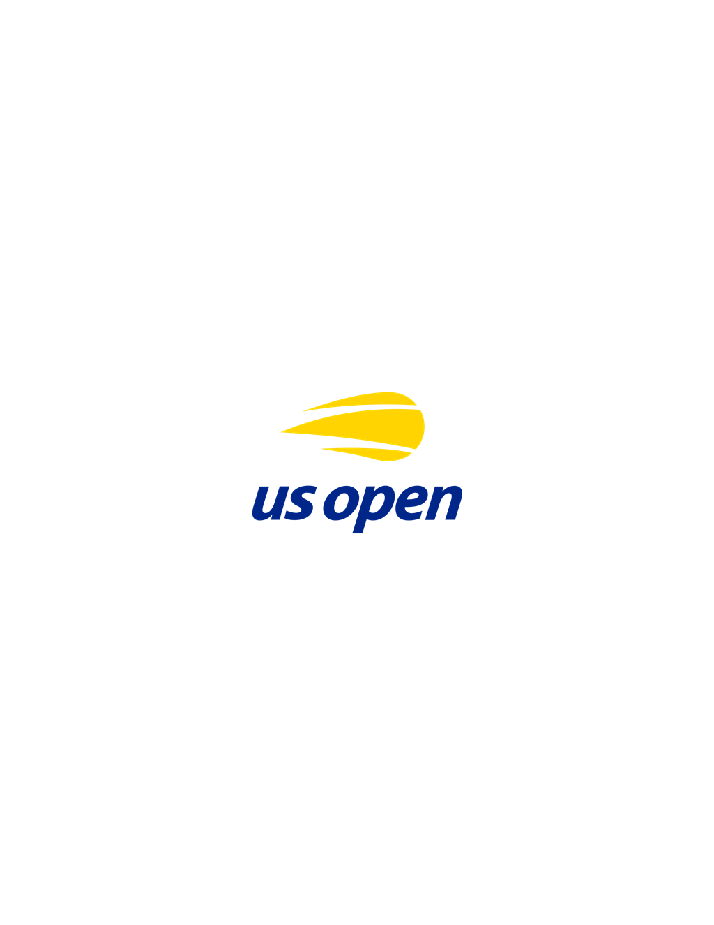 US Open logotype, transparent .png, medium, large