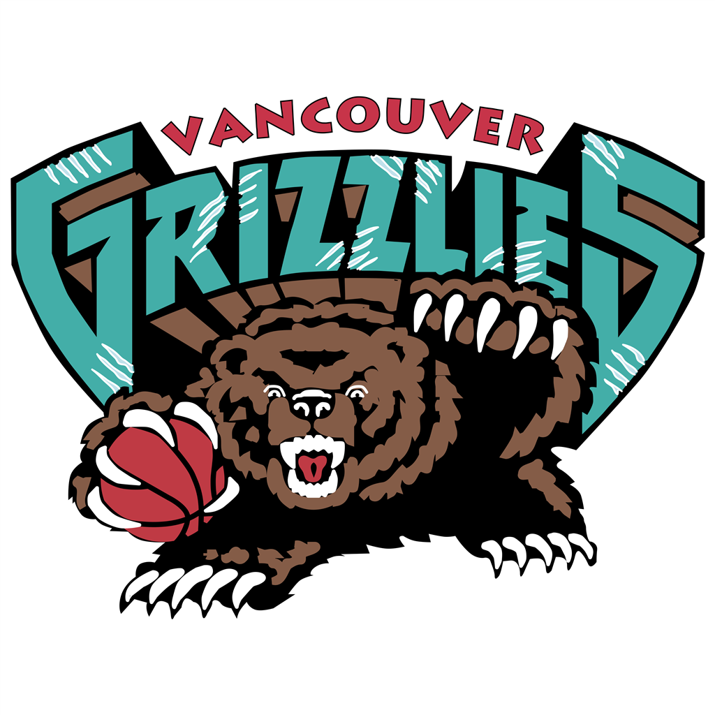 Vancouver Grizzlies logotype, transparent .png, medium, large