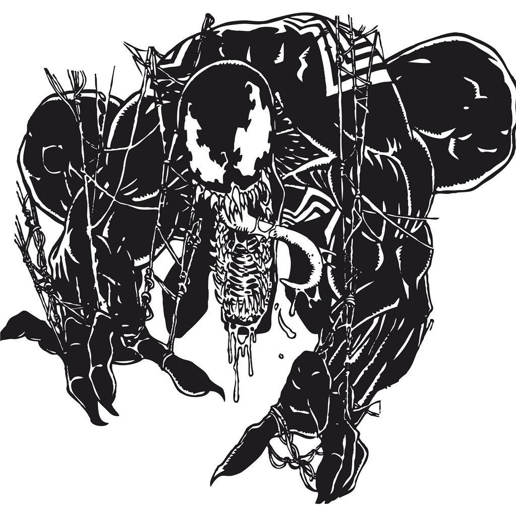 Venom logotype, transparent .png, medium, large