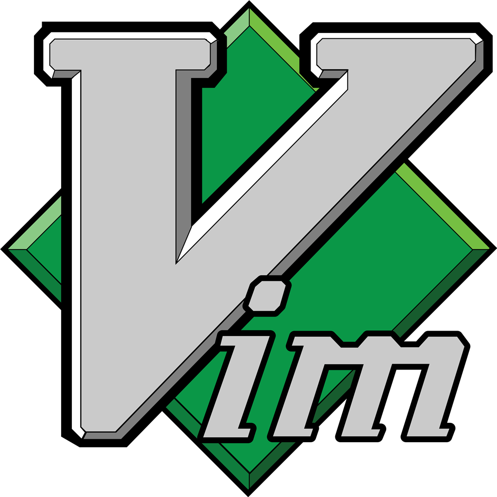 Vim logotype, transparent .png, medium, large