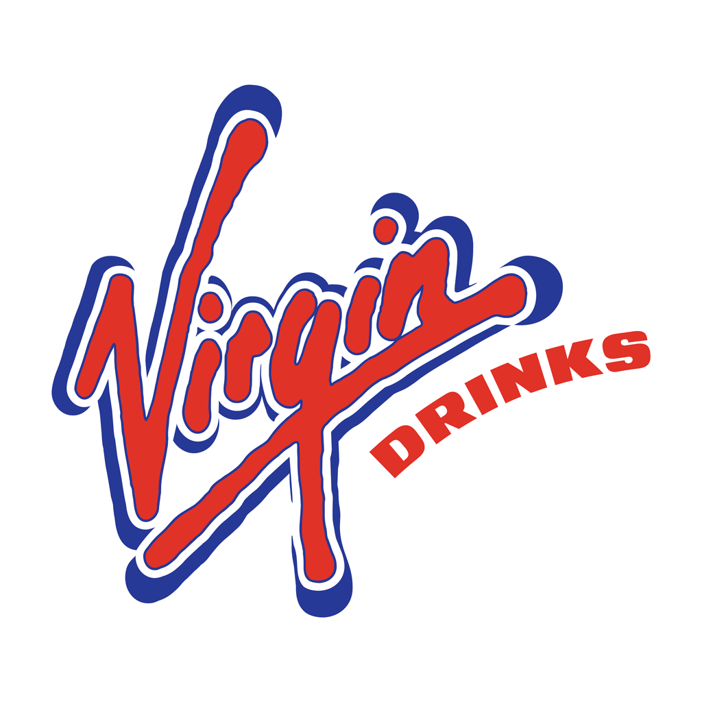 Virgin Drinks logotype, transparent .png, medium, large