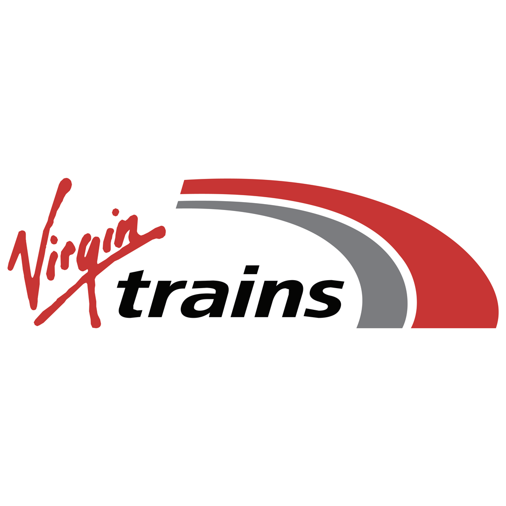 Virgin Trains logotype, transparent .png, medium, large