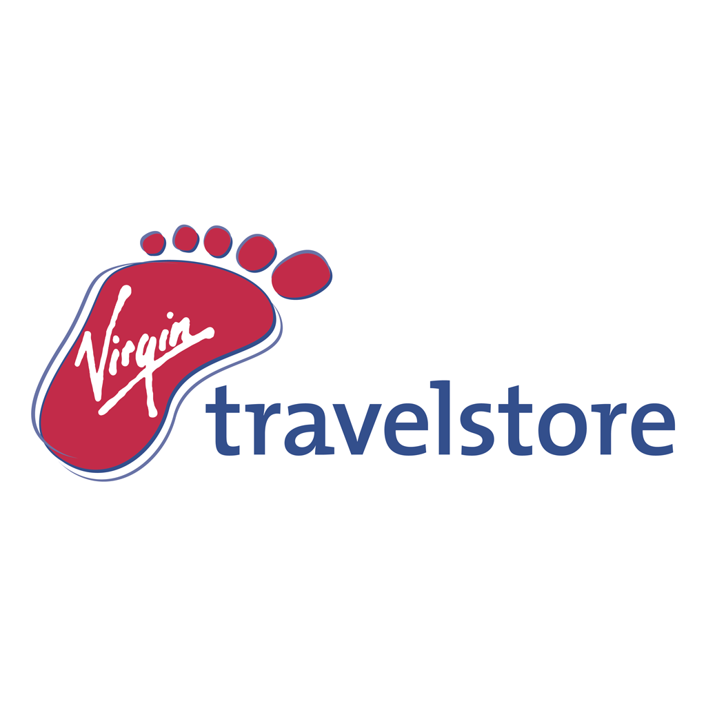 Virgin Travelstore logotype, transparent .png, medium, large
