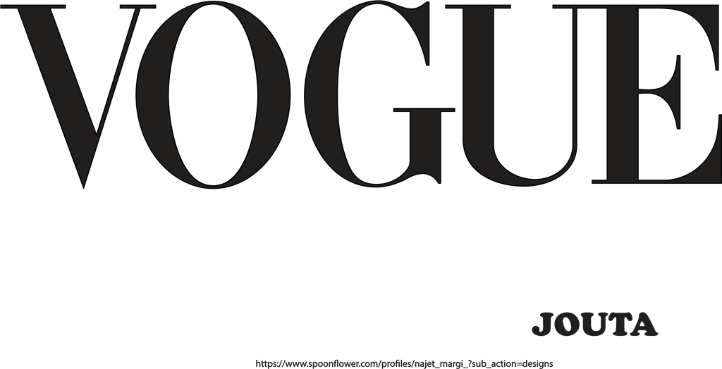 VOGUE logotype, transparent .png, medium, large