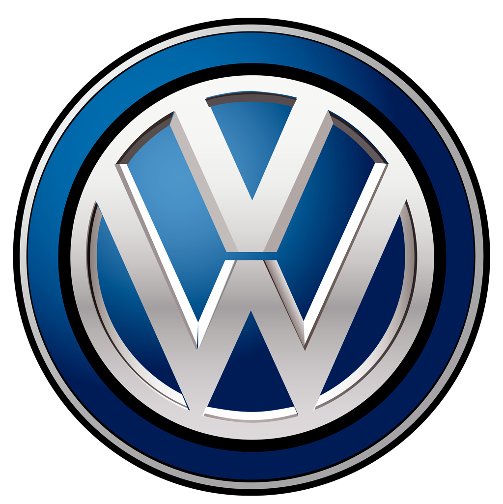 Volkswagen logotype, transparent .png, medium, large