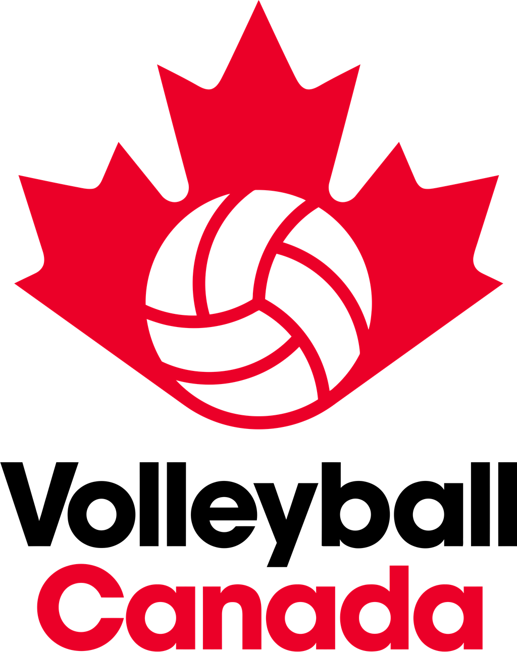 Volleyball Canada logotype, transparent .png, medium, large