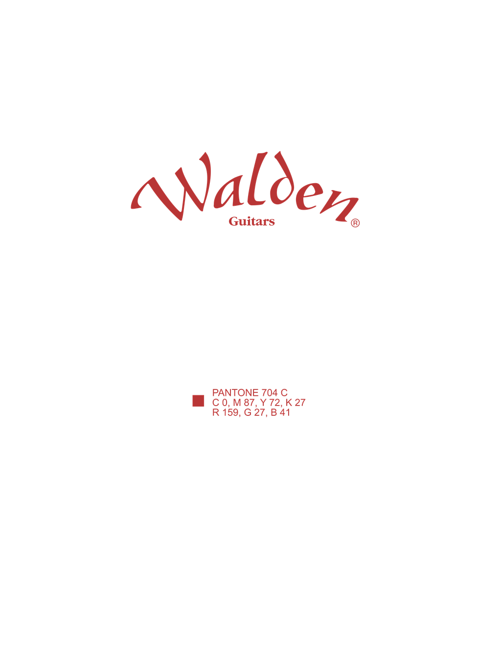 Walden Guitars logotype, transparent .png, medium, large