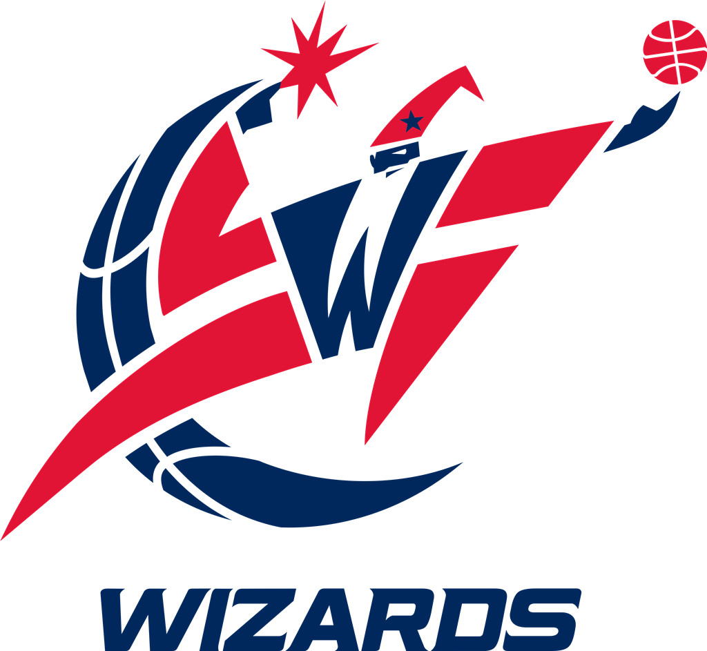 Washington Wizards logotype, transparent .png, medium, large