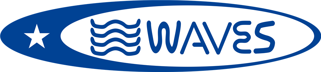 Waves logotype, transparent .png, medium, large
