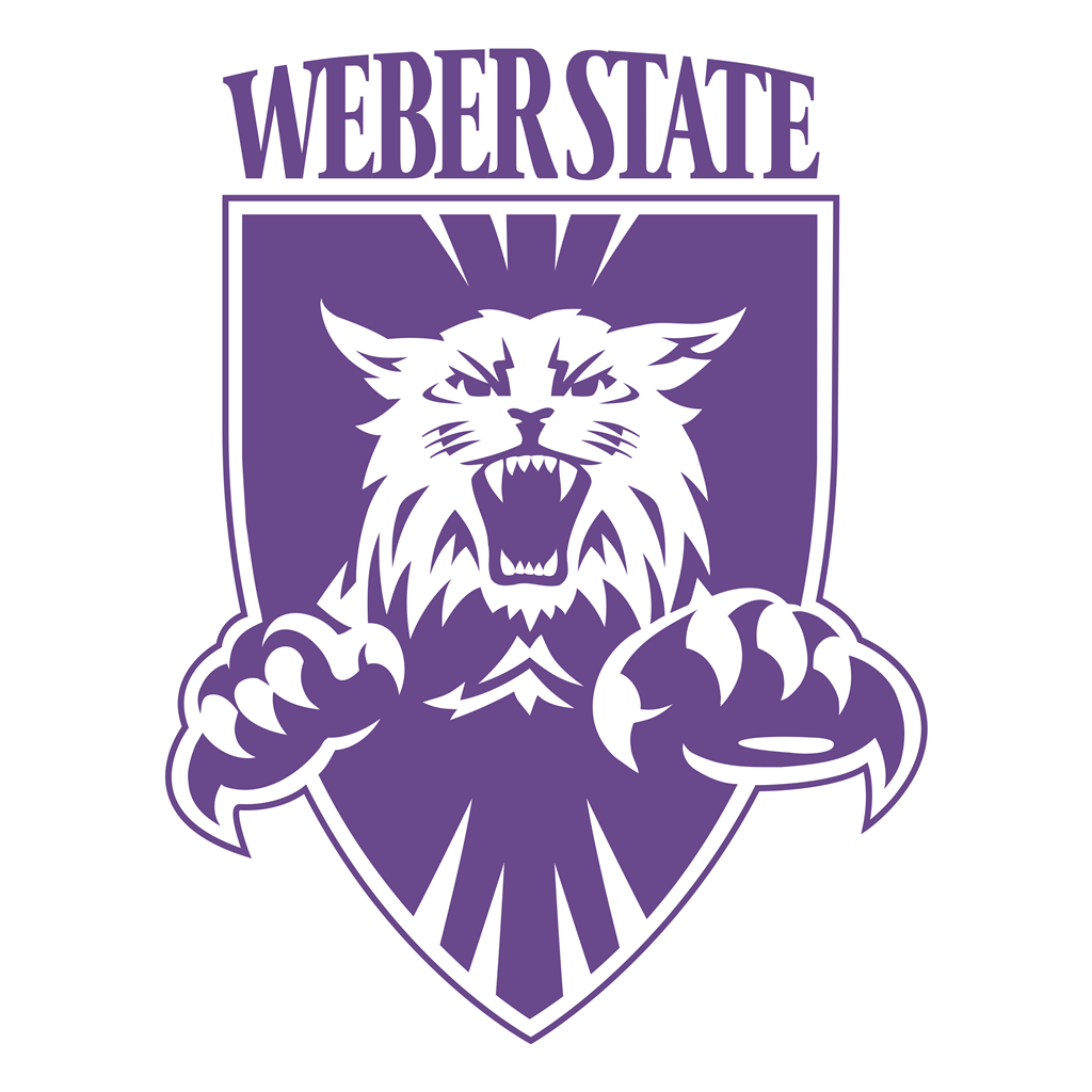 Weber State Wildcats logotype, transparent .png, medium, large
