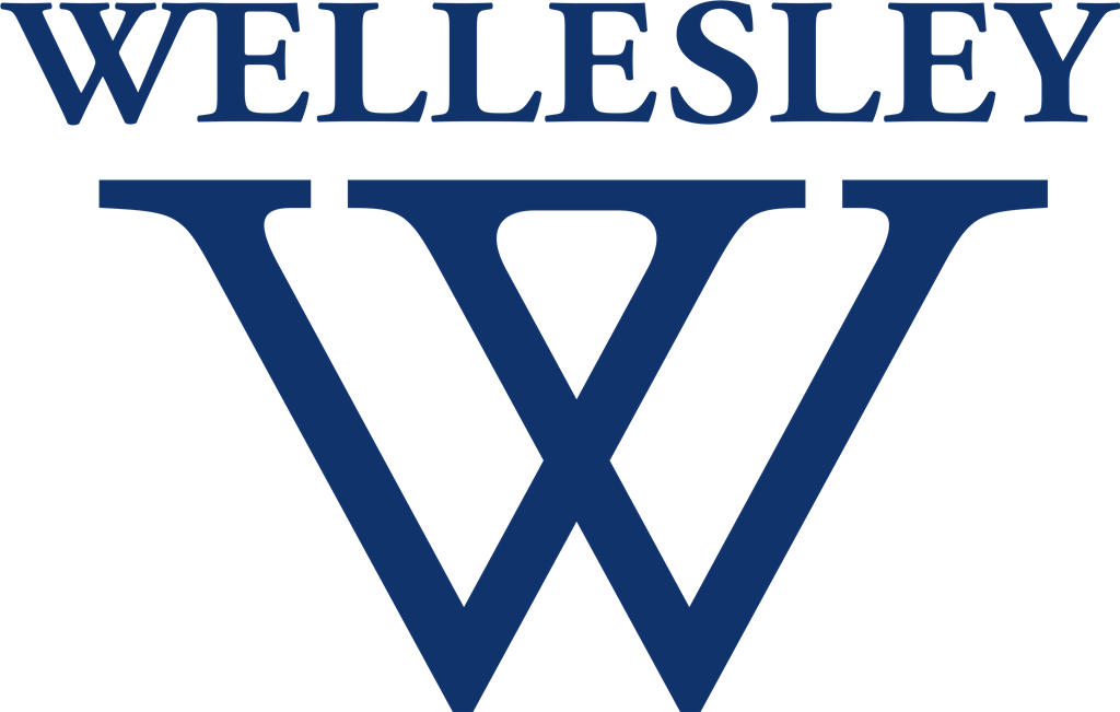 Wellesley College logotype, transparent .png, medium, large