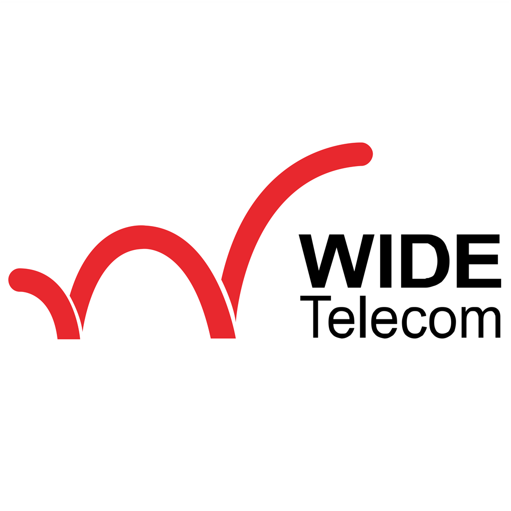 Wide Telecom logotype, transparent .png, medium, large