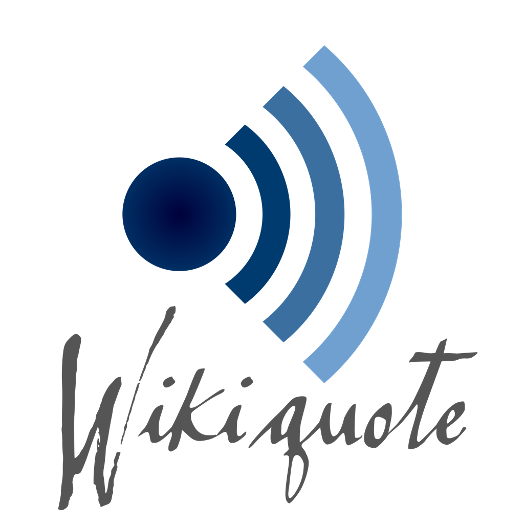 Wikiquote logotype, transparent .png, medium, large