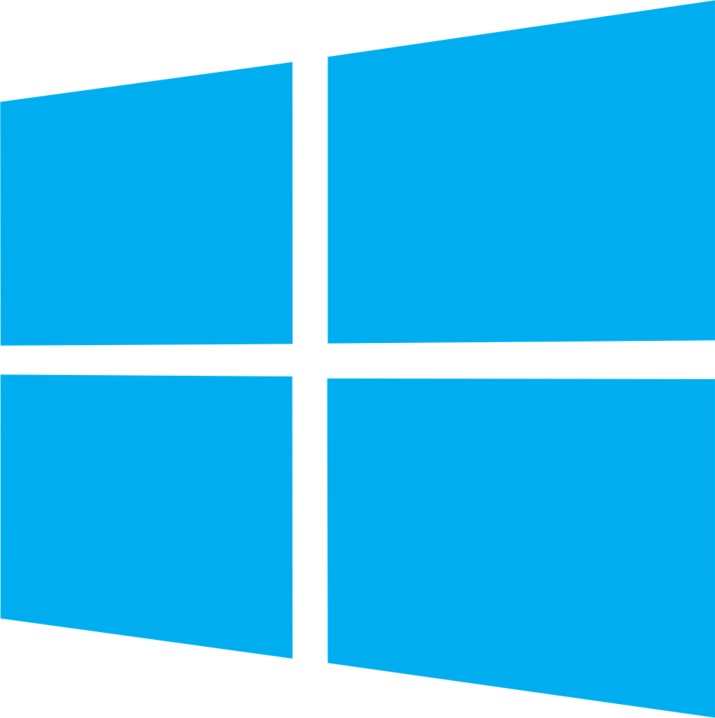 Windows logotype, transparent .png, medium, large