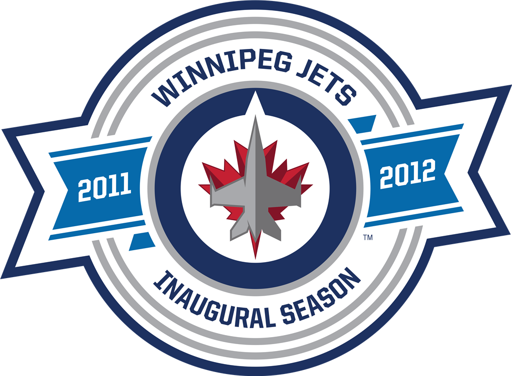 Winnipeg Jets logotype, transparent .png, medium, large