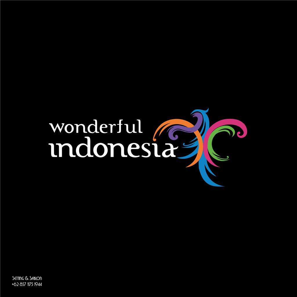 Wonderful Indonesia logotype, transparent .png, medium, large