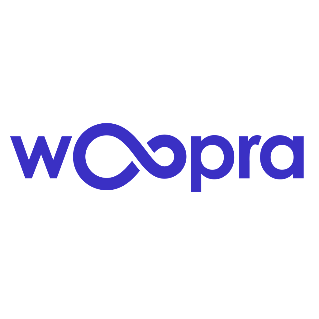 Woopra logotype, transparent .png, medium, large