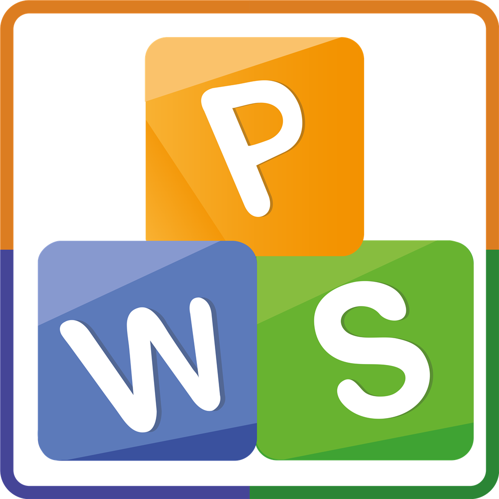 WPS Office logotype, transparent .png, medium, large