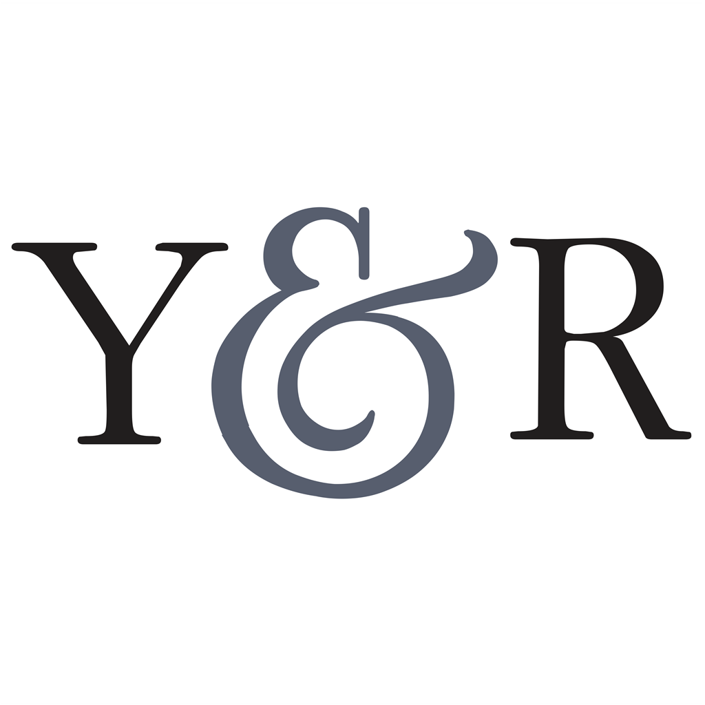 Y&R (Young & Rubicam) logotype, transparent .png, medium, large