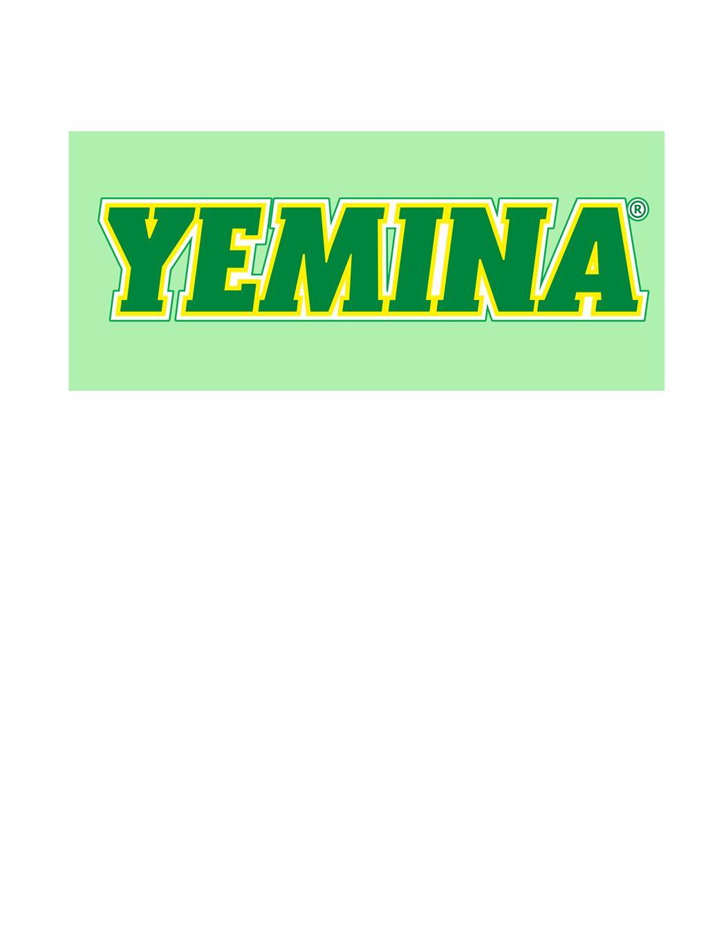 Yemina logotype, transparent .png, medium, large