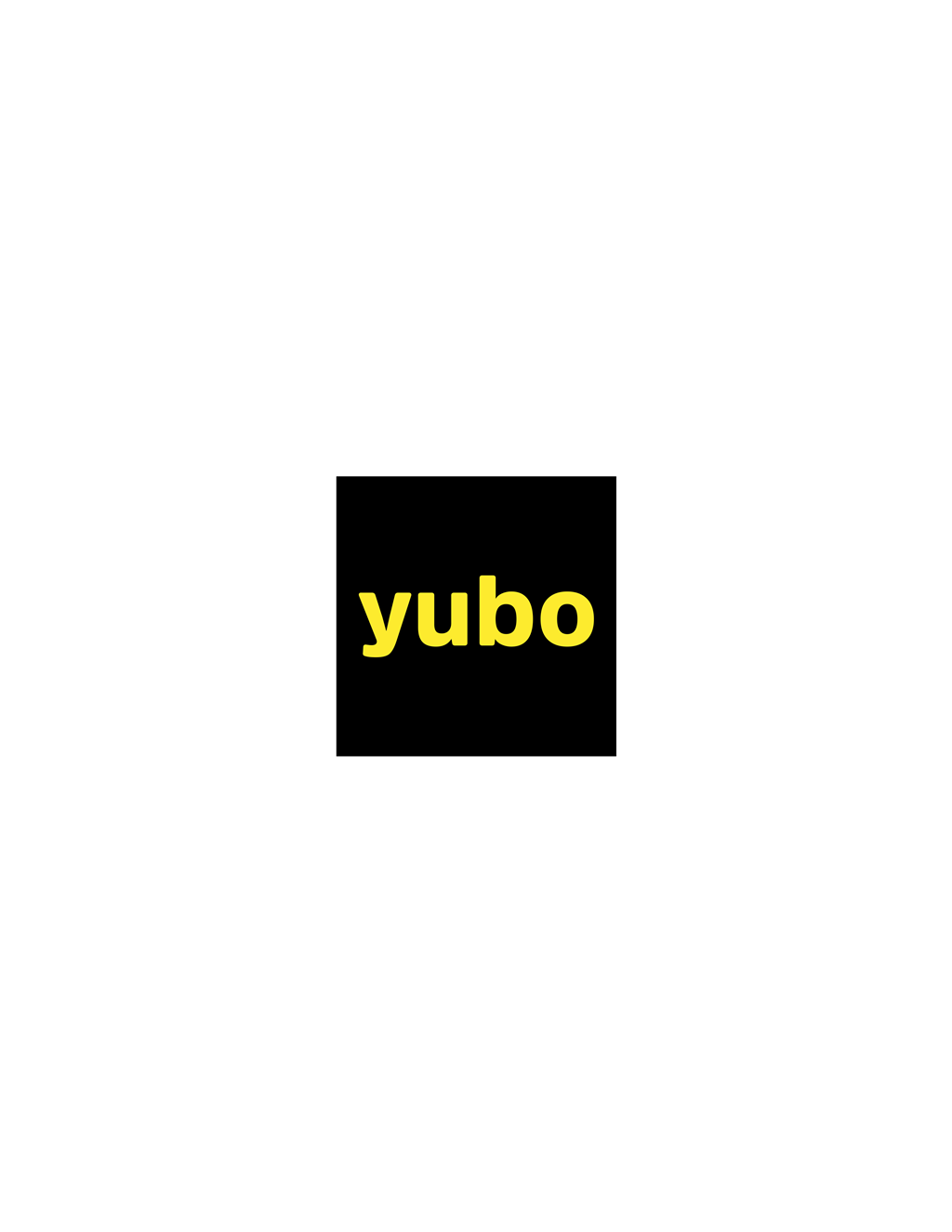 Yubo logotype, transparent .png, medium, large
