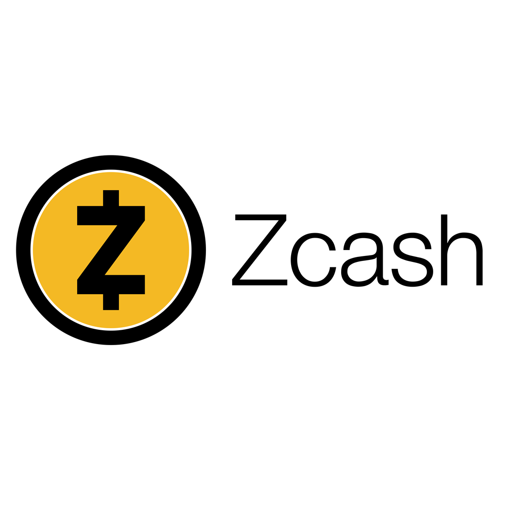 Zcash logotype, transparent .png, medium, large