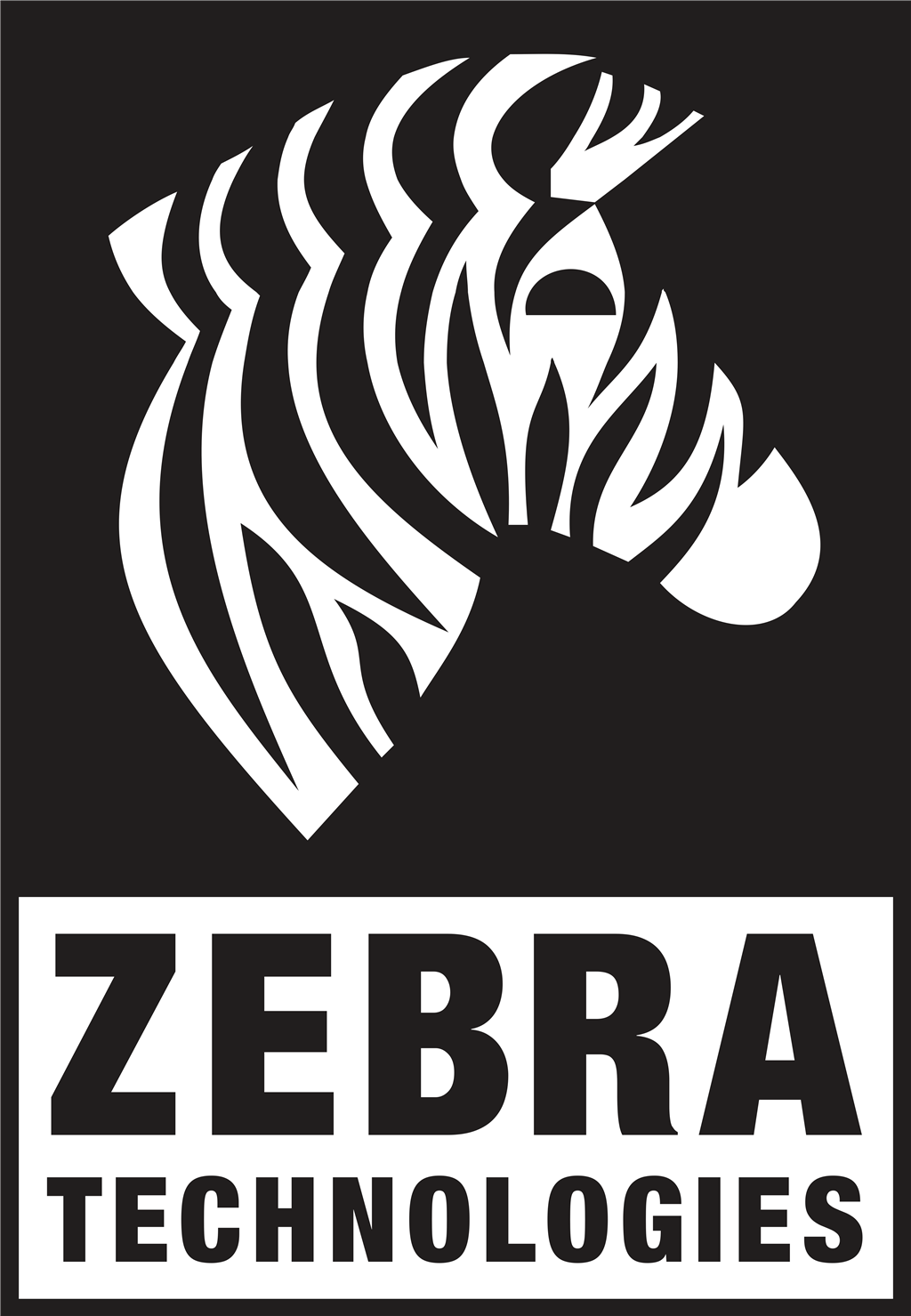 Zebra Technologies logotype, transparent .png, medium, large