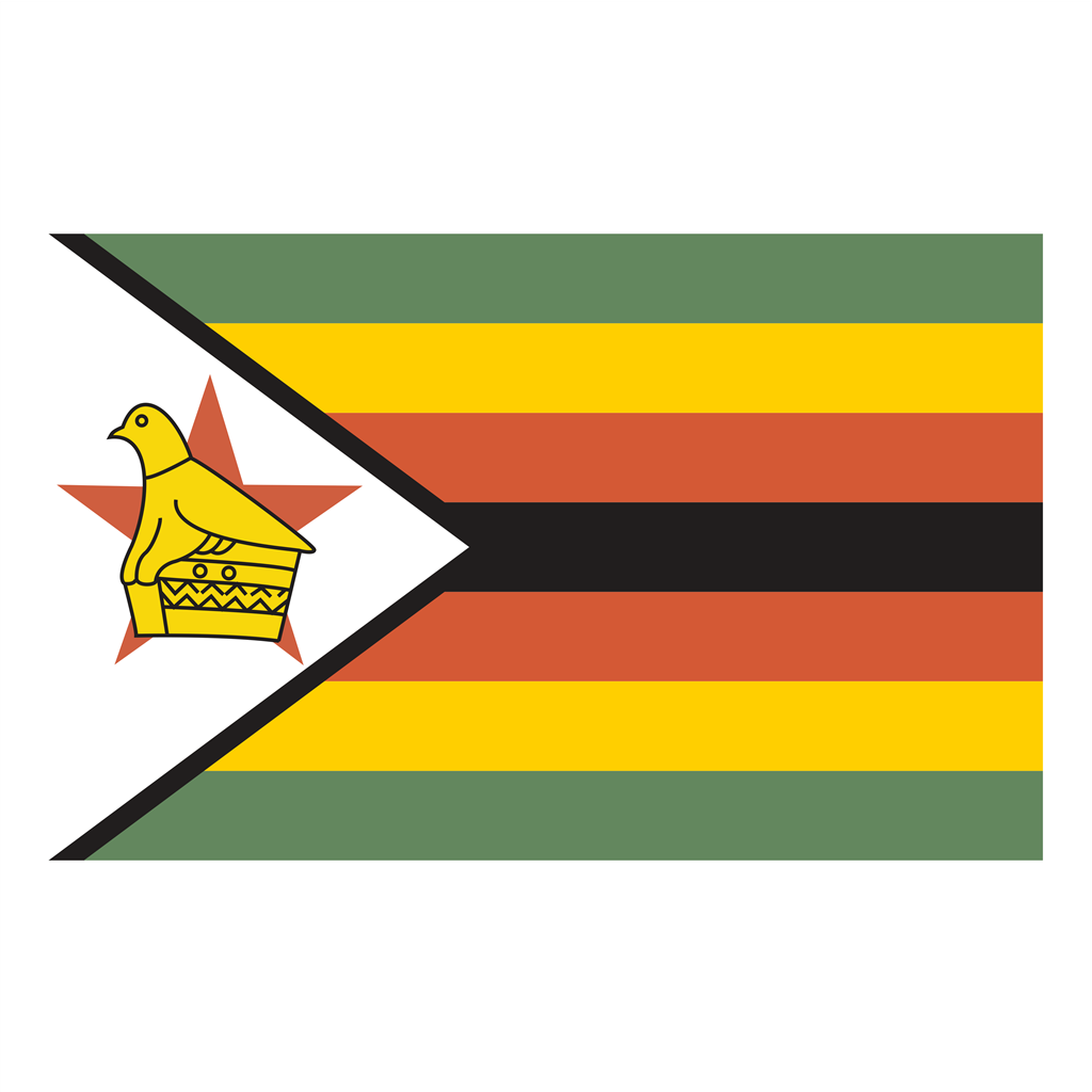 Zimbabwe logotype, transparent .png, medium, large