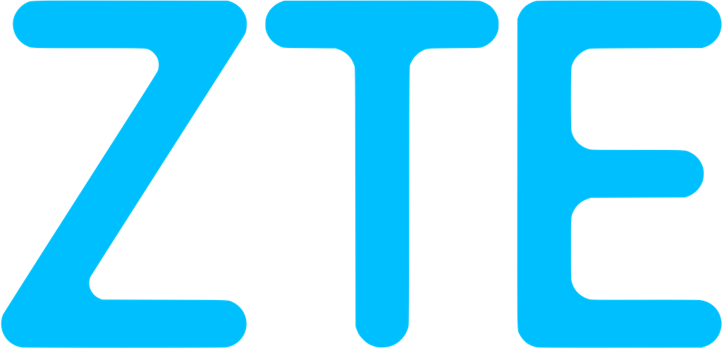ZTE logotype, transparent .png, medium, large